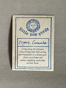 Little Sun Seeds Organic Cucumber