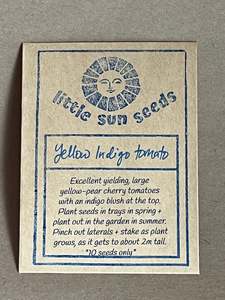 Gifts: Little Sun Seeds Yellow Indigo Cherry Tomato
