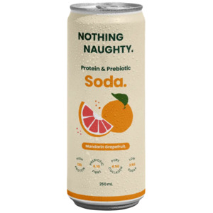 Nothing Naughty Protein & Prebiotic Mandarin Soda 250ml