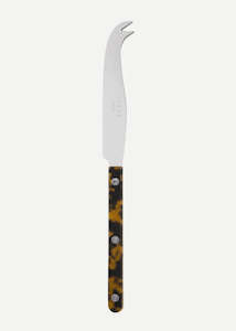 Tableware: Sabre Large Cheese Knife- Bistrot Tortoise, Faux Tortoise
