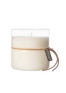 Ernst scented candle in glass with band Ø8 cm. Unwind
