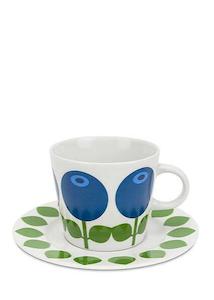 Floyrd: Floryd Blueberry Coffee Cup with Saucer