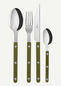 Sabre: Sabre Cutlery Set 4 Pieces- Bistrot Solid, Green Fern