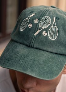 Tennis Cap, Washed Vintage Green