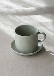Ceramics: Kajsa Cramer Mug with Ear, Greengray