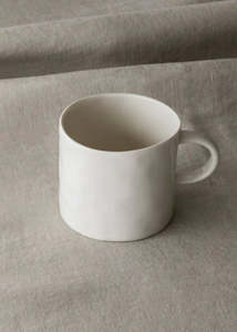 Ceramics: Kajsa Cramer Mug with Ear, White