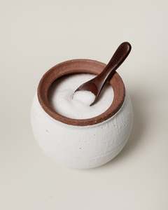 Japanese Ceramic Salt Jar – White (Small)