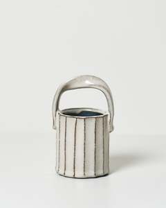 Ceramics: Shigaraki Mini Vase | Gray-Beige