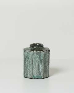 Shigaraki Mini Vase | Sage Green · Delicate Mineral Texture