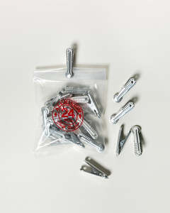 Bathroom: Japanese Aluminium Clips - Set of 24