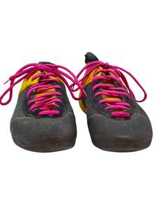 Asolo Climbing Shoes – Low Profile Lace-Up – Bright Pink/Yellow
