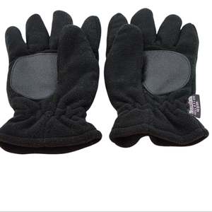 Winter: Black Fleece Winter Gloves – Adult Size M – Warm Outdoor Gloves