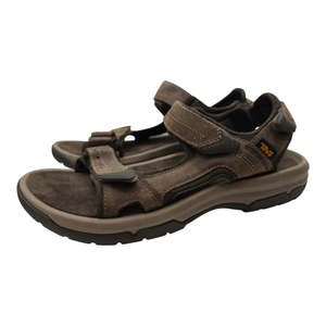 Teva Men's Leather Walking Sandals - US 9 - Brown