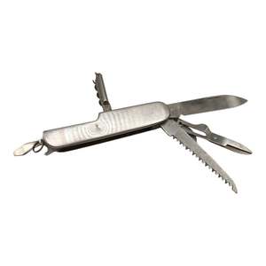 Multi-Function Folding Pocket Knife - Silver
