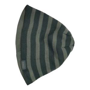 Camping: Kathmandu Striped Knit Beanie - Dark Green