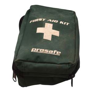 Camping: Prosafe First Aid Bag with Unchecked Contents - Green