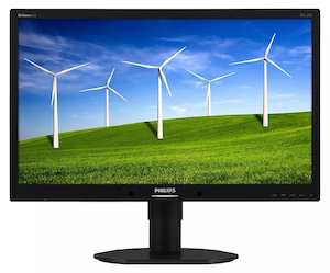Refurbished Monitors: Philips 231B4Q Full HD 1920×1080 IPS Monitor, 75Hz, DisplayPort, DVI, VGA – Refurbished Good Condition