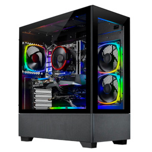 Prebuilt Gaming Pcs: Hel's Shadow Gaming PC - RTX 4060 Ti, Ryzen 7600, 32GB DDR5, 2TB NVMe, Windows 11 - Brand New