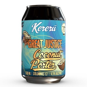 Kereru: Kereru For Great Justice Coconut Porter 330ml can