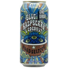 One Drop Brewing Blue Raspberry & Coconut Hard Seltzer 440ml
