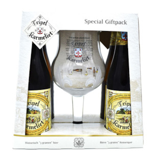 Ideas For Xmas: Tripel Karmeliet 4x330ml Bottles & Glass Gift Set
