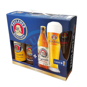 Paulaner Weissbier Giftpack 3x500ml & Glass