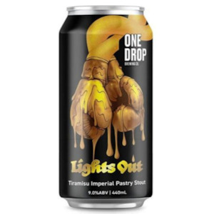 One Drop Brewing Lights Out Tiramisu Themed Imperial Stout 440ml
