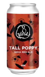 Red Ale: 8 Wired Tall Poppy India Red Ale 440ml