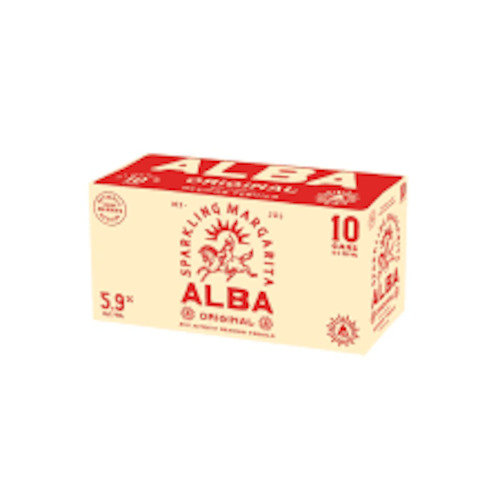 Alba Original Sparkling Margarita 10pk Cans