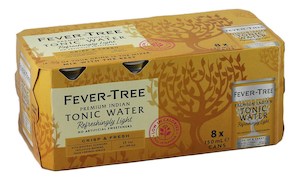Mixers: Fever Tree Tonic Water 8 x 150ml cans