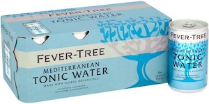 Mixers: Fever Tree Mediterranean Tonic Water 8 x 150ml Cans