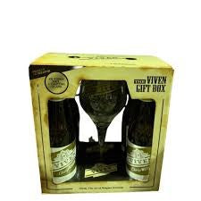 Ideas For Xmas: Viven Champagner Weisse 4xBottles w/ Glass Gift Set