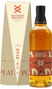 New Zealand Spirits: Waiheke Whisky Dyad Peat + Muscat 46% 700ml