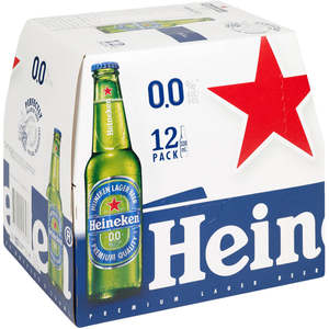 All Lager Beer: Heineken 0% 12pk Bottles