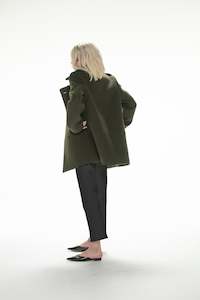 Outerwear: Lauren Peacoat - Forest