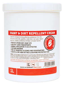 HAND CLEANERS: Paint and Dirt Repellent Cream - 1L Tub