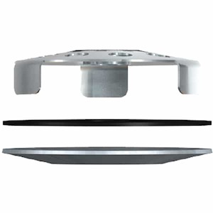 Guardian Accessories: SS Drain Plate with Gasket & Washer (For S/S Bowl)