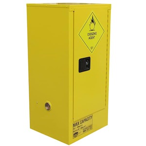 Storage Solutions: 60L Oxidising Agent Cabinet, 1 Door, 2 Shelves