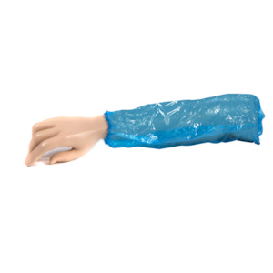 Covid 19 Collections: Disposable LDPE Sleeves – Blue
