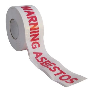 Asbestos Removal Equipment: Warning Asbestos 75mm x 300m