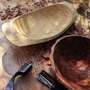 Rikona Lincoln Workshops: Carved wooden bowl (Rīkona)