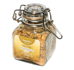 Special Offers For Valentines Day: Sandalwood Resin Incense for Intuition Enhancement - A 3oz Jar of Meditative Aroma