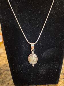Labradorite Stirling Silver Pendant & Earring Set