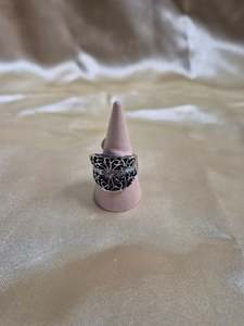 Silver Patterned Ring