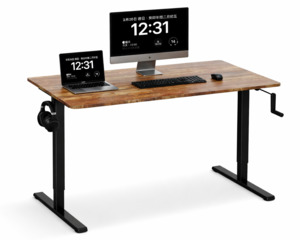 Computer Desk: RisePro Manual Standing Desk Height Adjustable Computer Desk