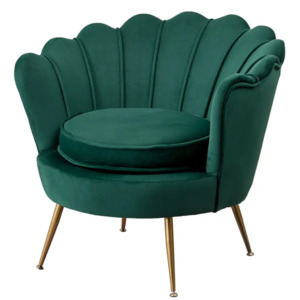 Office Chair: RELAXIO Elegant Velvet Living Room Sofa Chair – Mid-Century Modern Design
