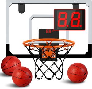 Indoor Basketball Hoop Mini Hoop With Electronic Scoreboard