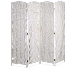 Modern Foldable Room Divider 4 Panel Partition Screen for Style and Privacy