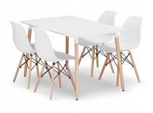 Dining Chair: Modern Dining Table Set 1 Table 4 Chairs
