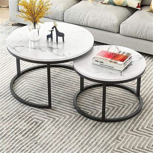 Nested Coffee Table Round Stacking Coffee Tables